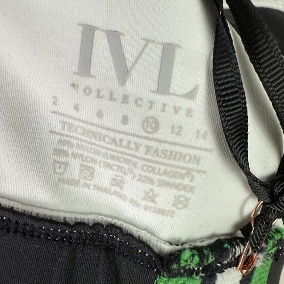 IVL Collective Bra Womens 10 Striped Stretch Activewear NWT New Workout Sports T - Picture 9 of 9